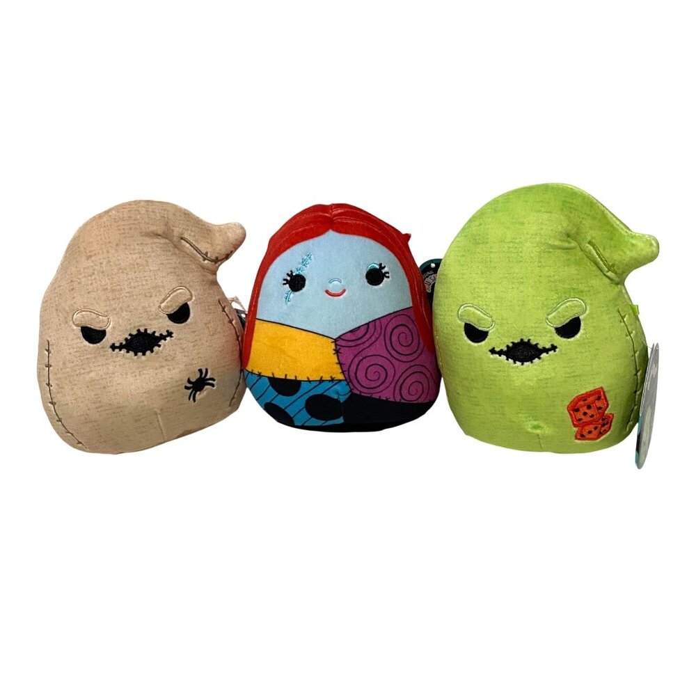 Squishmallows Nightmare Before Christmas Plush 5" Lot of 3 SALLY OOGIE‎ BOOGIE